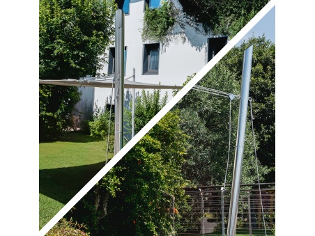 EZ Mast Inox - Stěžeň 304 Inox pro Stínící Plachty