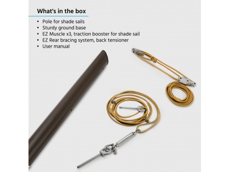 EZ Mast -  Nové Tyče pro Stínicí Plachty