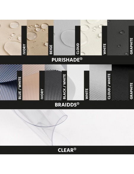 Vzorky tkanin Vertikální markýza