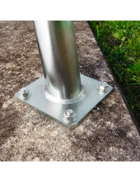 Sada 4 závitových tyčí z pozinkované oceli M12 o délce 13 cm