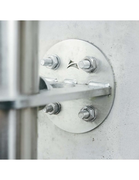 Sada 4 závitových tyčí z pozinkované oceli M12 o délce 13 cm