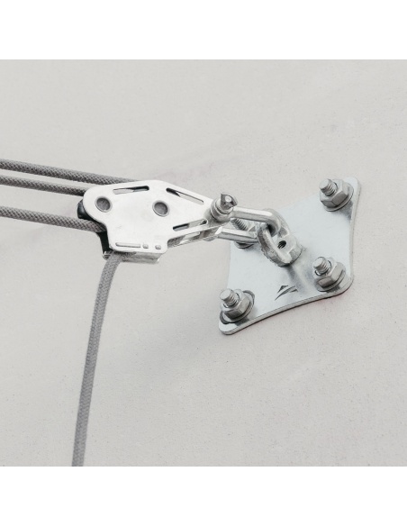 Sada 4 závitových tyčí z pozinkované oceli M10 o délce 12 cm