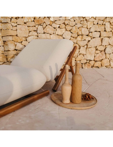 Tuga: Teakové lehátko Unikátní námořní design