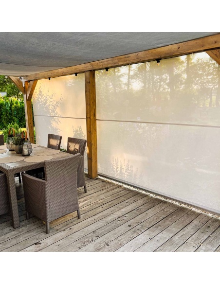 Reef Roll - Svislá Markýza s bočními kabely v ceně - VYROBENO NA MĚŘENÍ