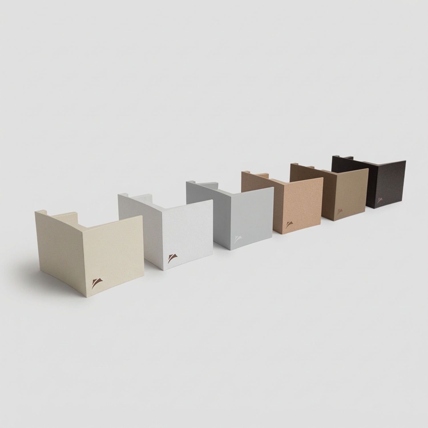 Recta: svislá roleta s geometrickou designovou hliníkovou deskou 2