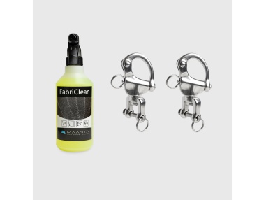 Pack FabriClean + Sada 2 rychloupínacích karabin