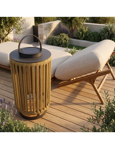 Marinea: Venkovní lampa z pleteného lana