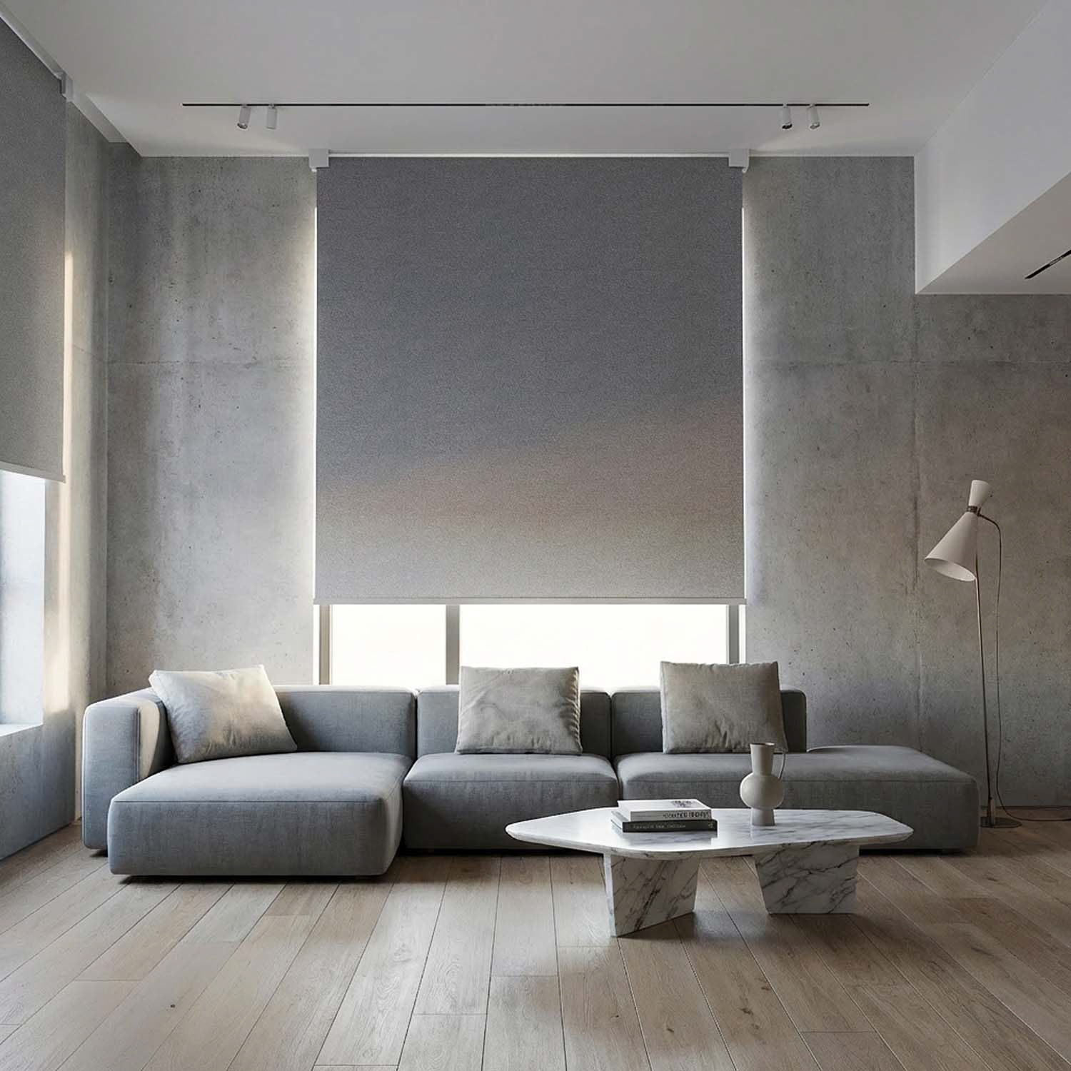 Recta: svislá roleta s geometrickou designovou hliníkovou deskou 2