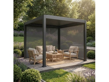 Manual Zip Screen - ZIP screenová roleta pro pergolu Lyra T6