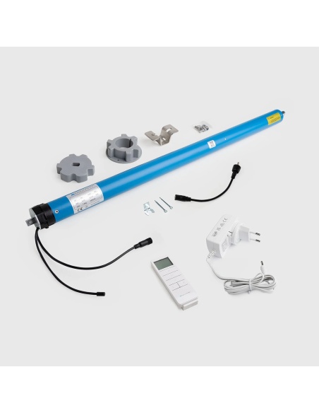 Sada motoru + 12V nabíječka baterií + dálkové ovládání pro stahovací markýzy