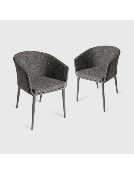 Mitara: Jídelní Křeslo Outdoor z Tkaniny Barvené v Hmotě