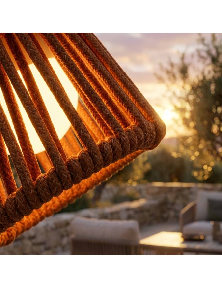 Mini Ropelle: Nabíjecí stolní lampa z lana Olefin