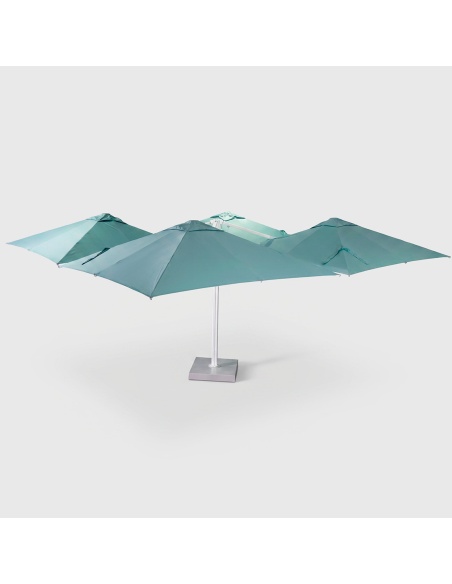 Cygnus Qadro: Slunečník Cantilever se Čtyřmi Plachtami 6×6 m