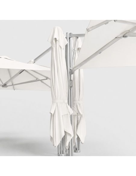 Cygnus Qadro: Slunečník Cantilever se Čtyřmi Plachtami 6×6 m