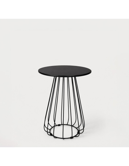 Plaka: Designový Venkovní Bistro Stolek z Ocelového Prutu