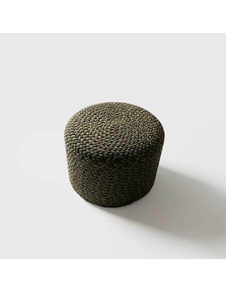 Thyrea: Pletený Venkovní Pouf v Designu Maanta