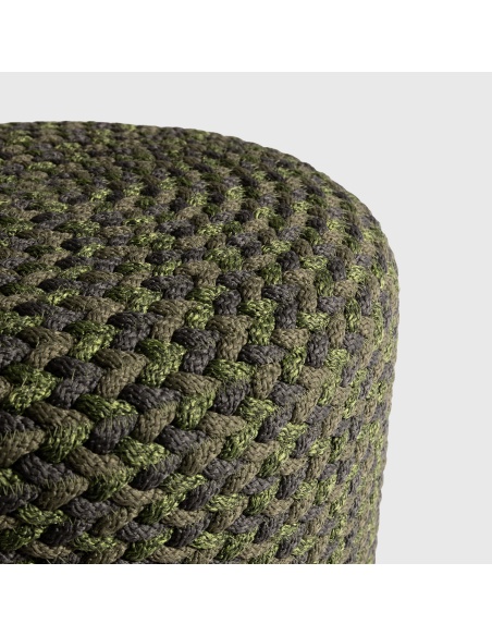Thyrea: Pletený Venkovní Pouf v Designu Maanta