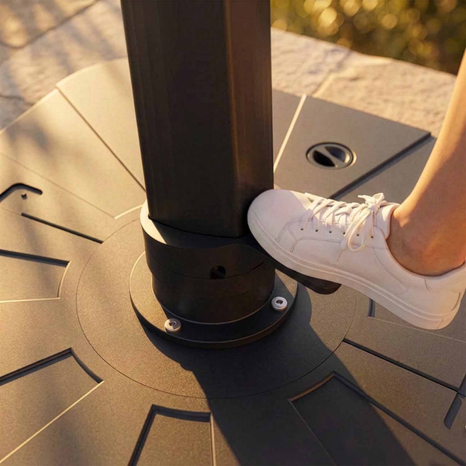 Otáčení 360° pomocí pedálu