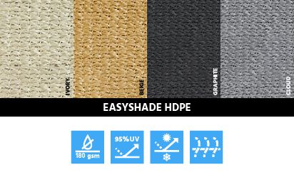 průvodce tkaninou easyshade hdpe