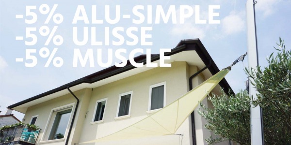 Alu-Simple, Ulisse a Muscle se slevou 5 %!